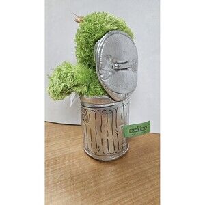 Sesame Street Oscar the Grouch Plush in Trash Can w/ Lid 10 in GUND 07586 2015